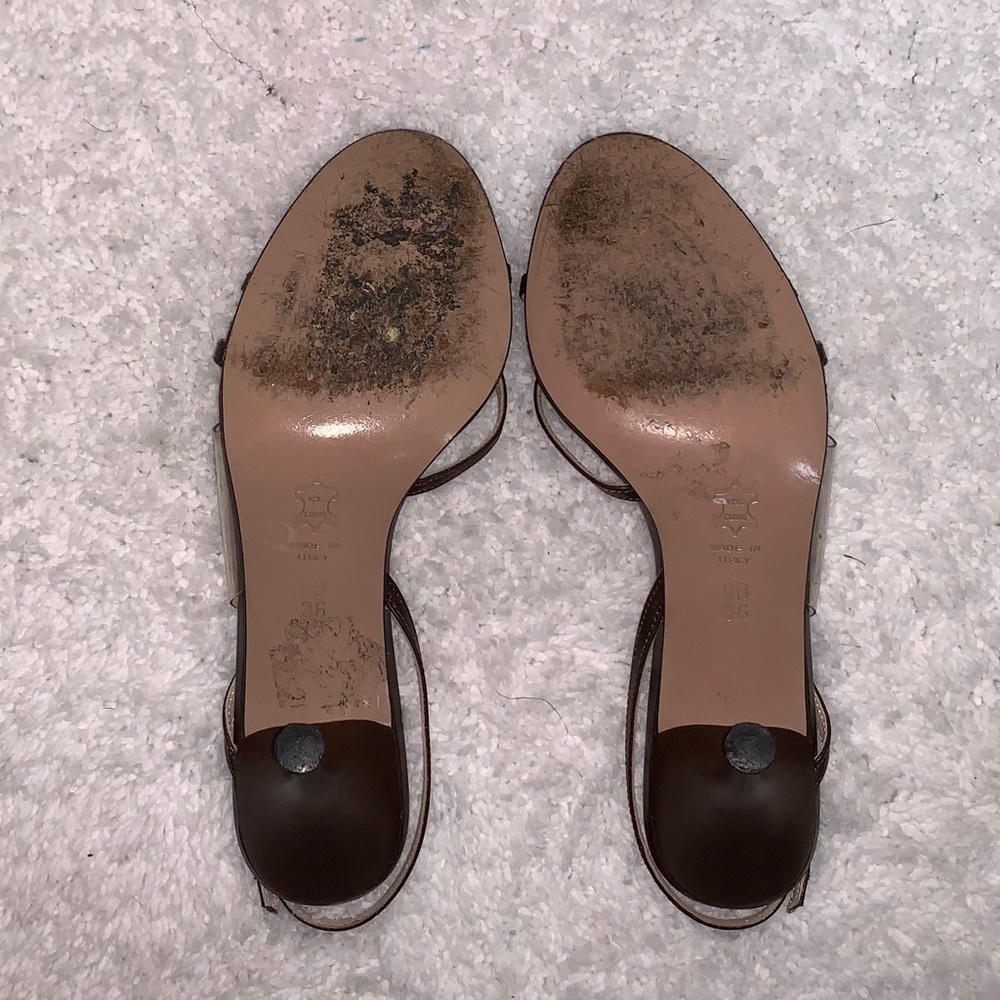 BCBG Max Azria Chocolate Kitten Heel Sandal - Picture 5 of 8